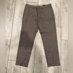 100% Wool Houndstooth Dress Pants — Tailored Fit 33×29